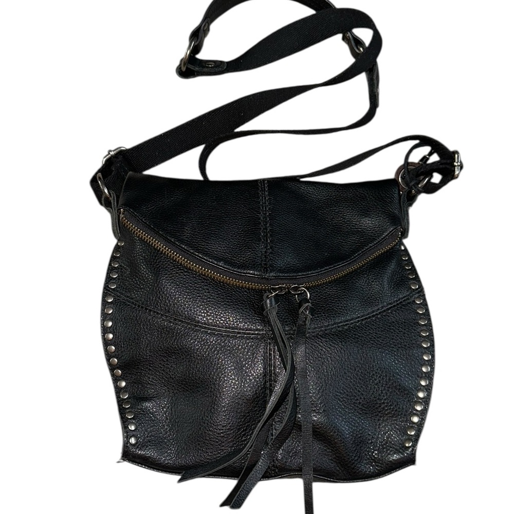 The Sak Silverlake Black Leather Silver Stud Studded Bag Purse Crossbody - Picture 4 of 15